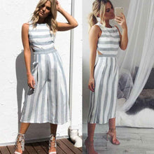 Load image into Gallery viewer, Striped Jumpsuit